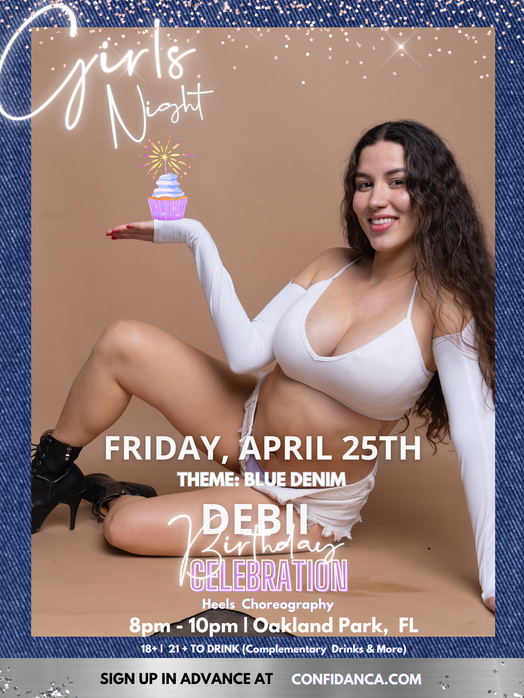 Girls Night | Theme: Blue Denim | April 25th📍 Oakland Park | W/ Debii (Birthday Celebration)